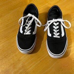 Vans Black and White Athletic Shoes